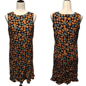 VTG CENTRAL FALLS 90s Y2K Floral Shift Dress Size 8